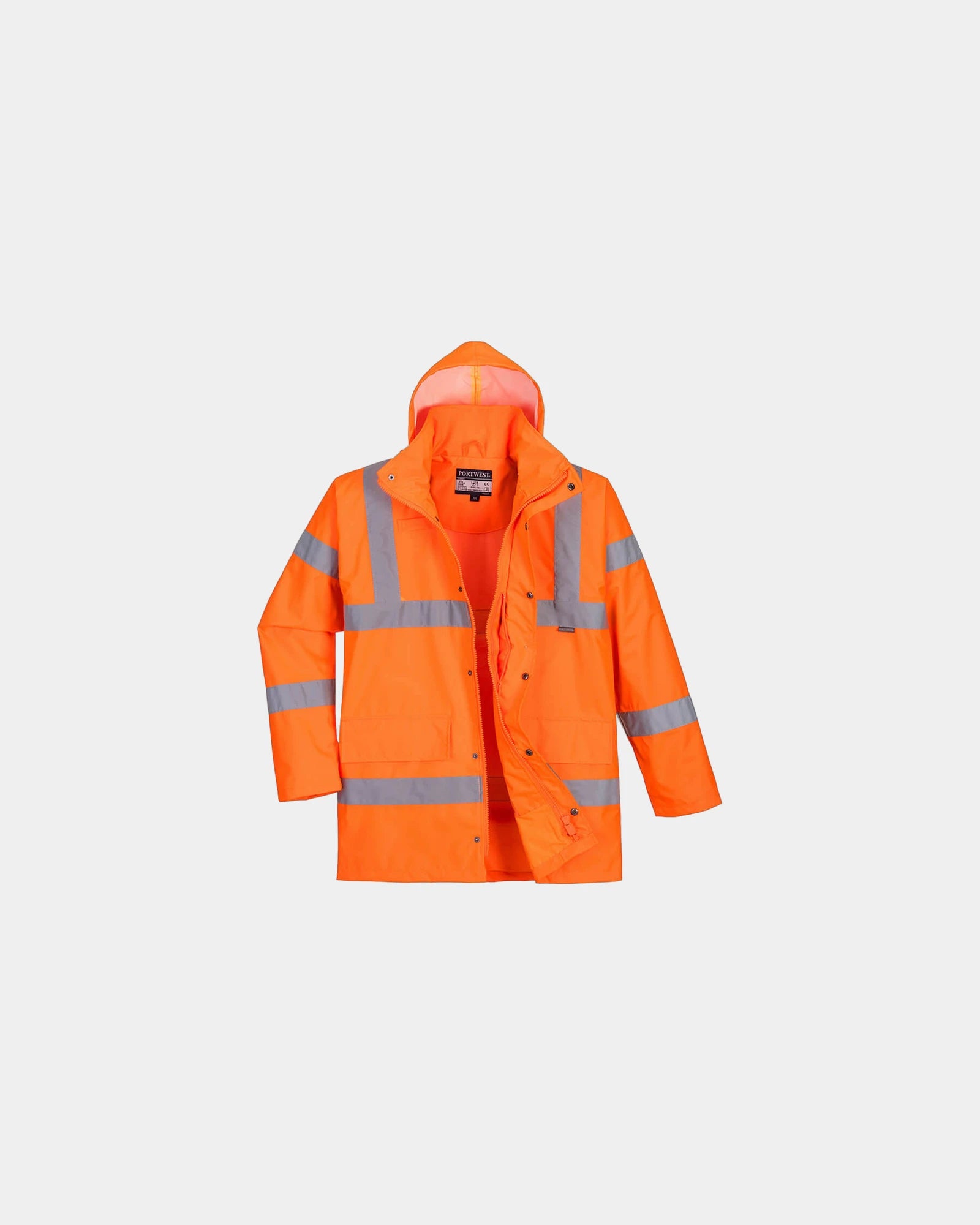 Parka hi-vis waterdicht ademend om te personaliseren - Oranje